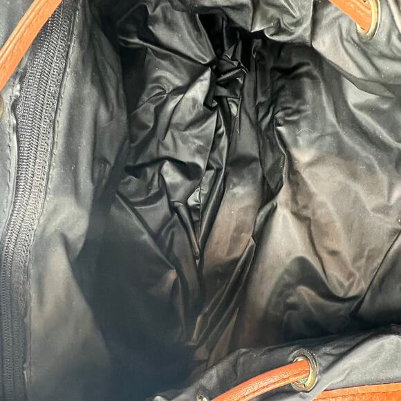 VINTAGE 90’s Avon tapestry shoulder bag green floral pattern brown trim boho y2k - Picture 7 of 8